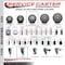 Service Caster 4'' Gray Poly Swivel 1-5/8'' Expanding Stem Caster Set 2 Total Lock Brakes, 4PK SCC-EXTTL20S414-PPUB-2-S-2-158 - alternate 5